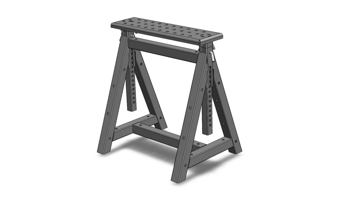 DIY Adjustable Height Sawhorse - MAGNUS