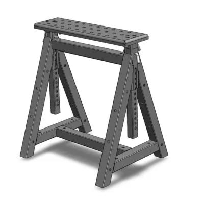 DIY Adjustable Height Sawhorse - MAGNUS