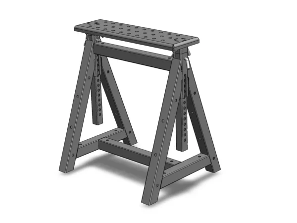 DIY Adjustable Height Sawhorse - MAGNUS
