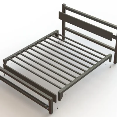 DIY Industrial Bed Frame - LETTO