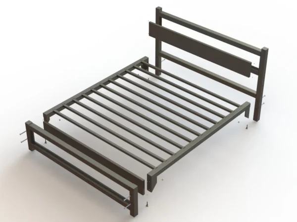 DIY Industrial Bed Frame - LETTO