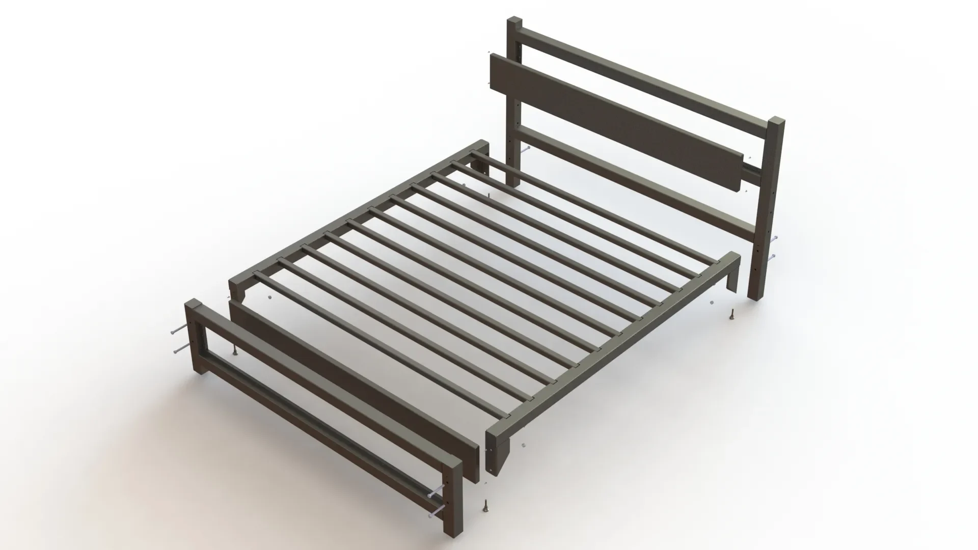 DIY Industrial Bed Frame - LETTO