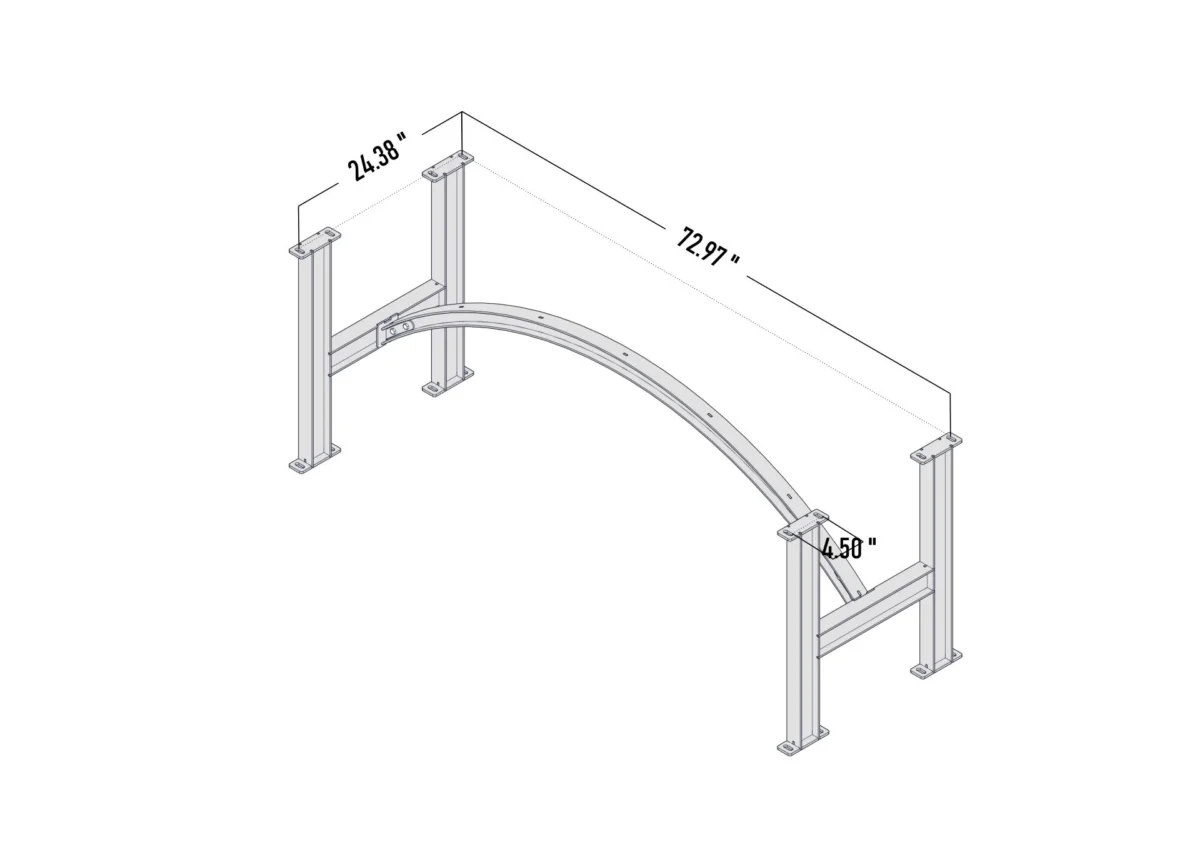 DIY Arched Beam Table Base - ARCHE
