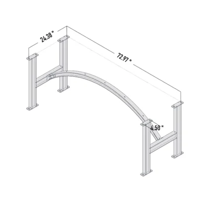 DIY Arched Beam Table Base - ARCHE