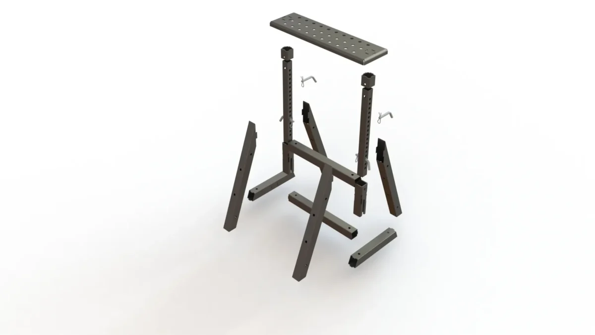 DIY Adjustable Height Sawhorse - MAGNUS