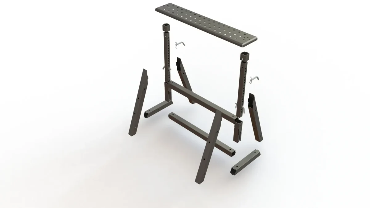 DIY Adjustable Height Sawhorse - MAGNUS