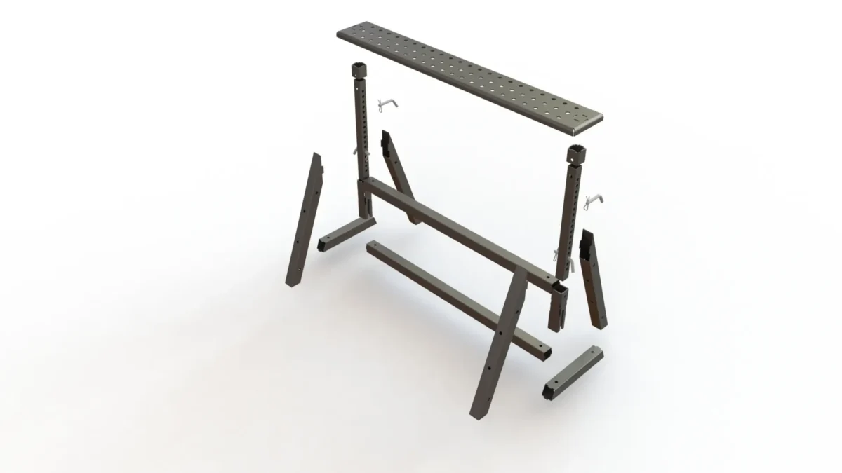 DIY Adjustable Height Sawhorse - MAGNUS