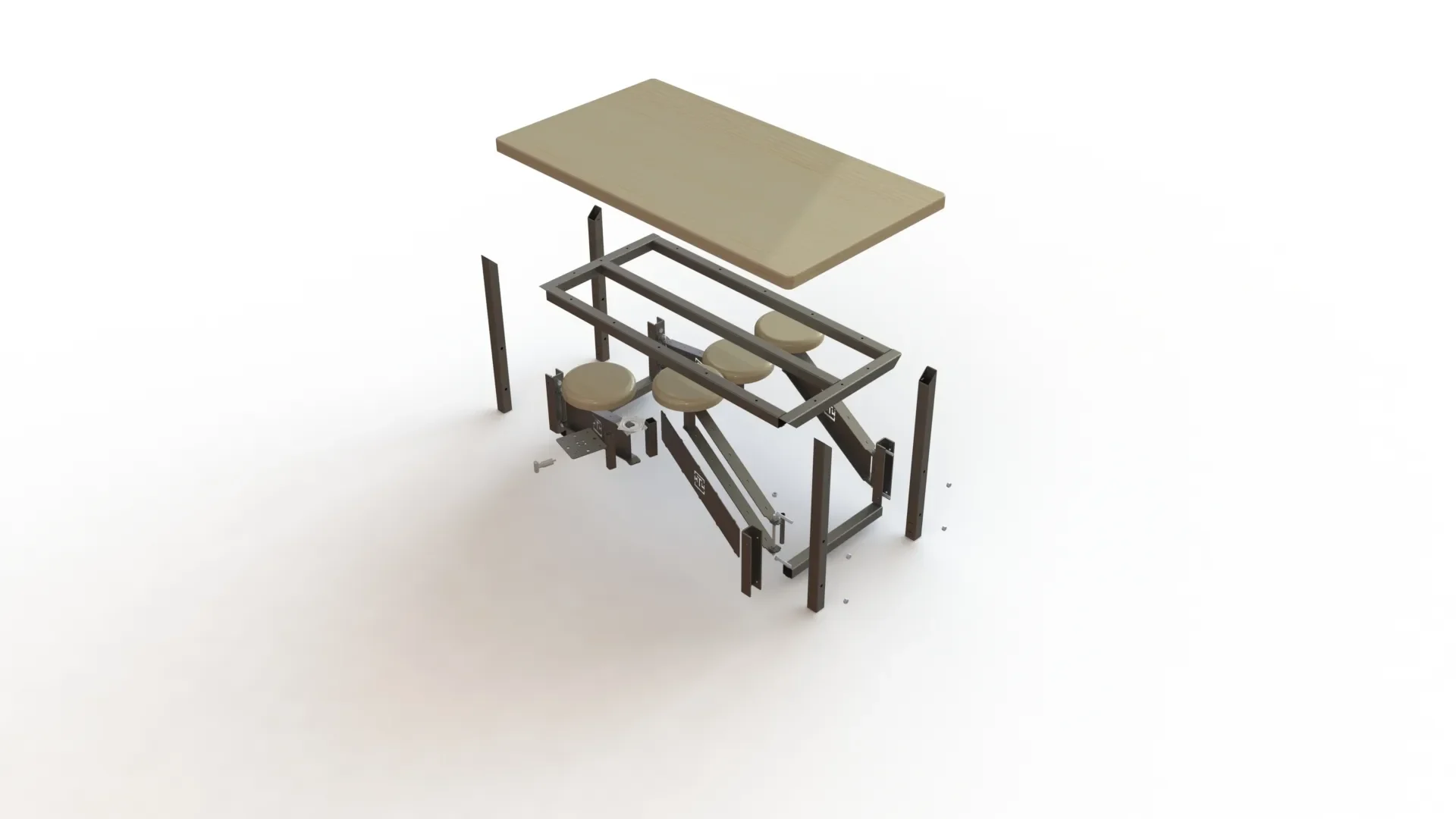 DIY Compact Swivel Seat Table - SWIVEX - Image 7