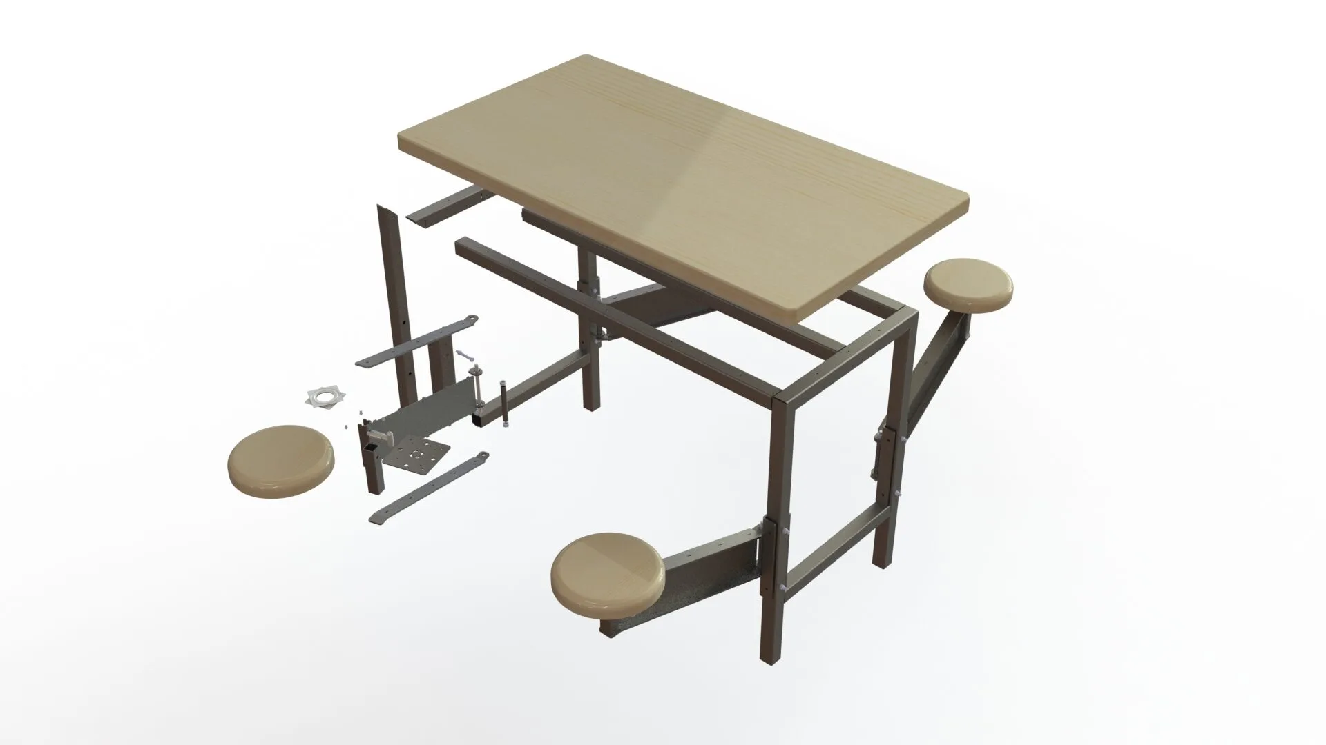 DIY Compact Swivel Seat Table - SWIVEX - Image 5