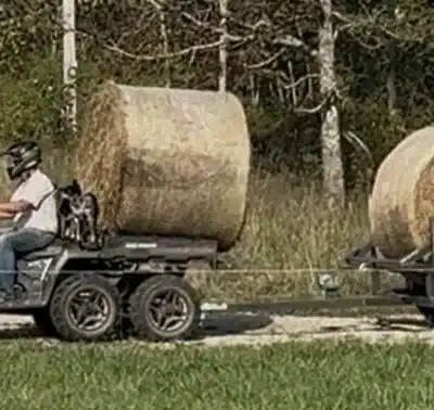 DIY Hay Bale Unroller and Transporter - BALE BUGGY